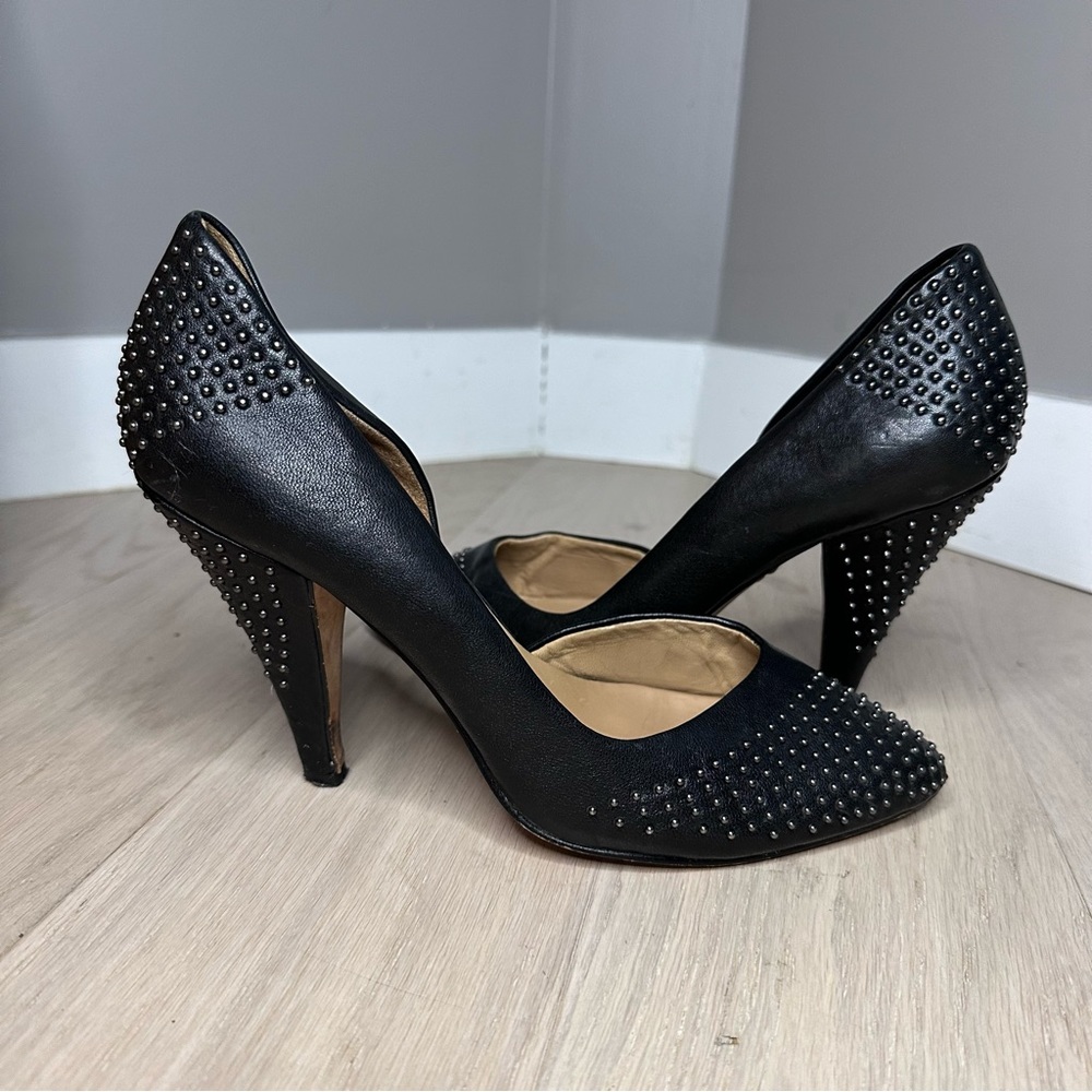 Boutique 9 Black Studded Heels. Size 8M